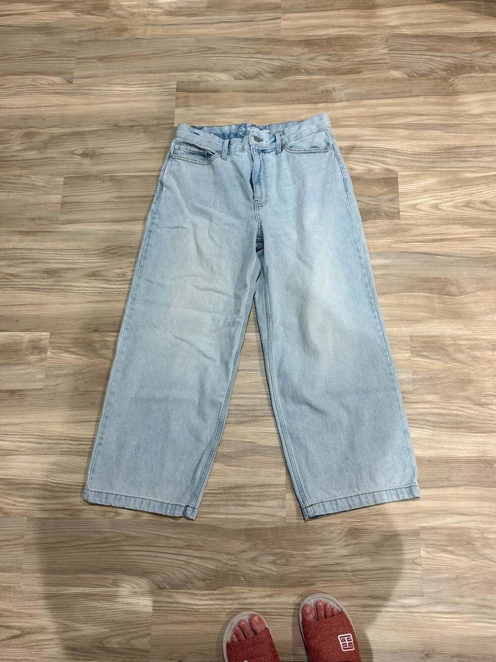 Ultra Baggy Jeans Light Wash Wide Leg Denim
